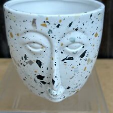 Terrazzo Face Ceramic Planter Pot Cover Gisela Graham London