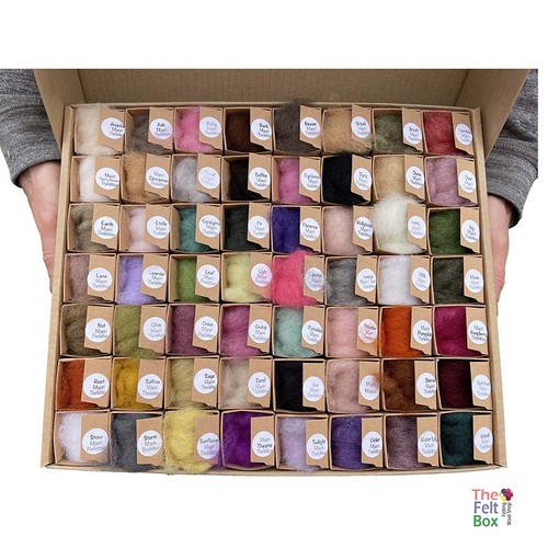 Needle felting wool colour - needle,