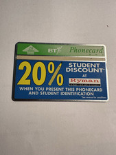 20 units BT Phonecard RARE