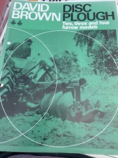 DAVID BROWN Disc Plough 2-4 Furrow Models Brochure Scarce Item -