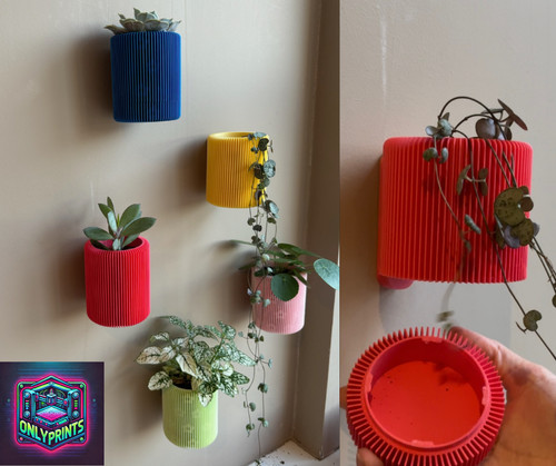 Wall planter rib ribbed - |,