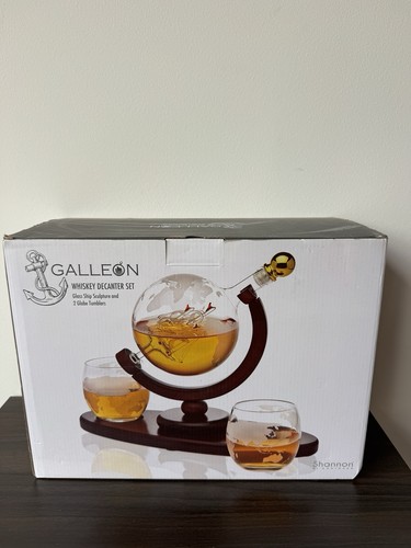 Ship bottle globe - ship, whiskey