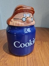 Vintage Lyons Tetley Tea Folk Cookie Biscuit Jar - Wade England - Collectable 
