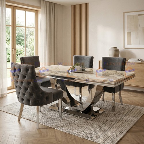 Cream marble dining - dining, table