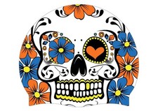 AK Skull Flowers Halloween