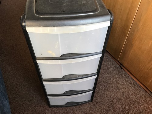 Large plastic drawer storage - large, 4