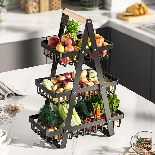 Tier fruit basket handle - tier,