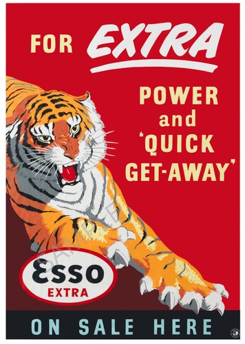 Vintage poster esso - poster,