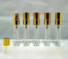 Empty Travel Spray / 5ml Glass Atomizer / Refillable Perfume Bottle  (Set of 5)