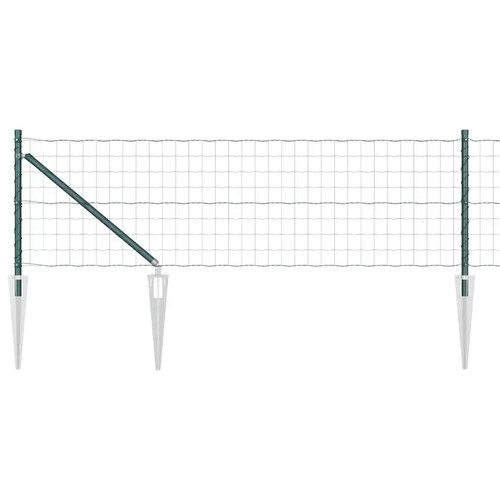 Euro fence with concrete base - concrete,