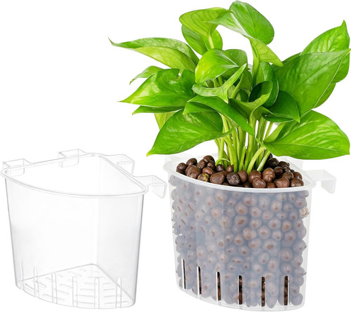 Aquarium corner planter - aquarium,