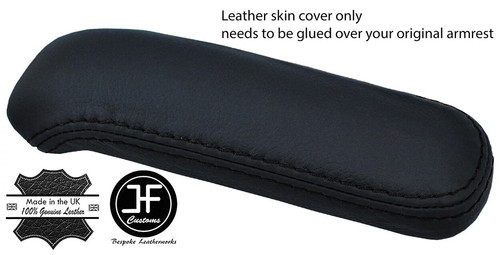 Black stitching top - grain, real