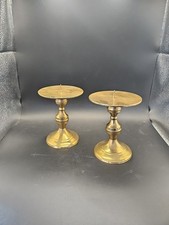 Vintage Pair Tall Solid Brass