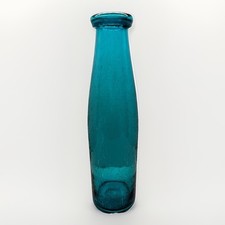 Vintage teal blue - blue, hand
