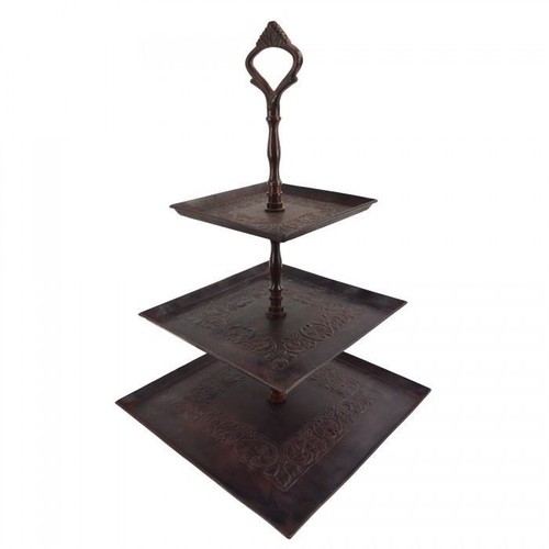 Tier square cake - stand, in