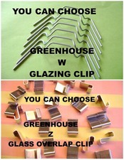 Greenhouse Glazing Glass Clips W + Z or Mixed Pack Spring Wire Glass Fixing Clip