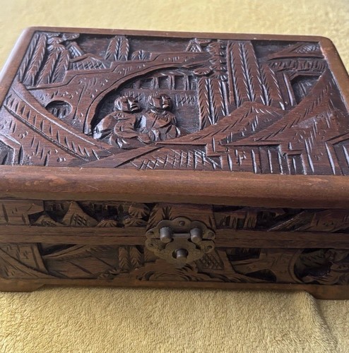 Camphor wood box chest small - box,