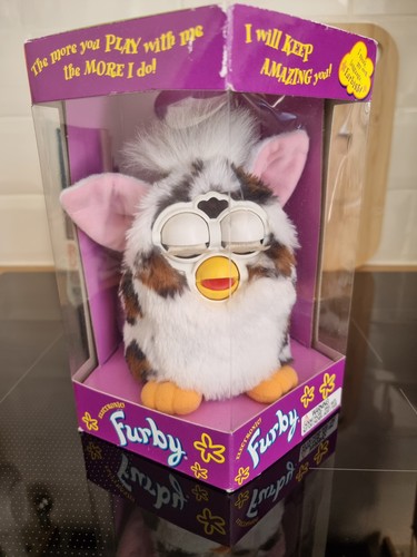 1998 furby snow - furby, grey