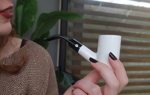 Poker meerschaum pipe acrylic - meerschaum,