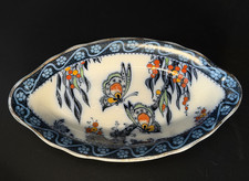 Losol Ware 'Papillon' Design Oval Dish By Keeling & Co