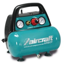 Aircraft Mobile 6ltr Air Compressor Oil Free 8 Bar 1100w 240v AIRBOY 186 OF E 