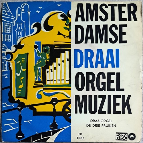 Draaiorgel drie pruiken - draaiorgel,
