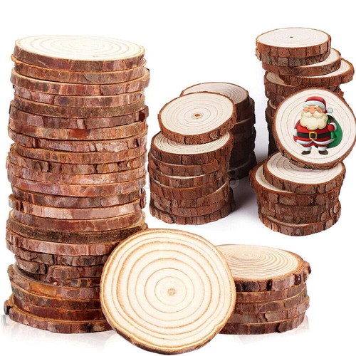 120pcs 6cm wood slices round - 5-6cm,