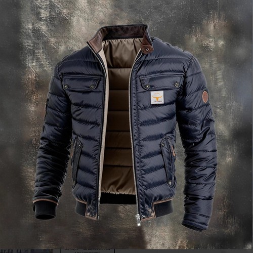 Men vintage leather quilted - men's,