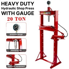 20 TON HYDRAULIC SHOP PRESS WITH GAUGE / FLOOR MOUNTED UNIT WORKSHOP Garage Pump