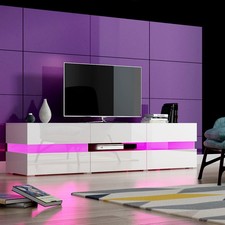 Large 177cm TV Stand Unit Cabinet with RGB LED Lights Living Room Sideboard