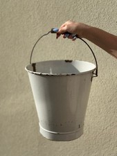 French enamel bucket - planter