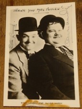 LAUREL & HARDY HAND SIGNED