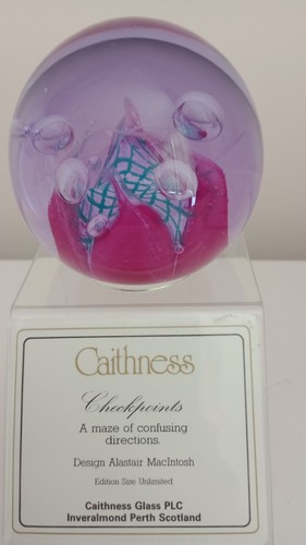 Caithness crystal paperweight - caithness,