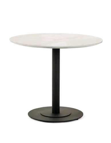 Luca 80cm round marble white - luca,