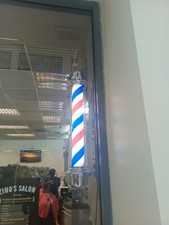 Barber Pole Barbershop LED Classic  Illuminated Big Poles  Uk Disty Offer