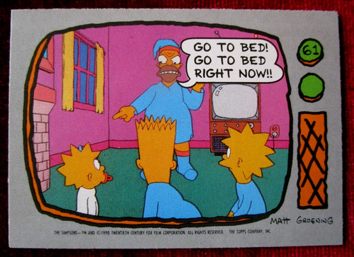 The simpsons card - simpsons,