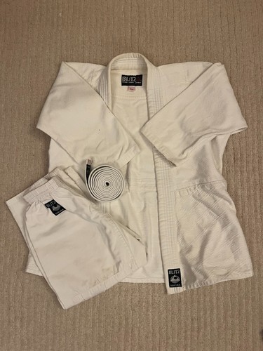 Blitz kids unisex white judo - unisex,