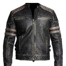 Men's Biker Vintage Motorcycle