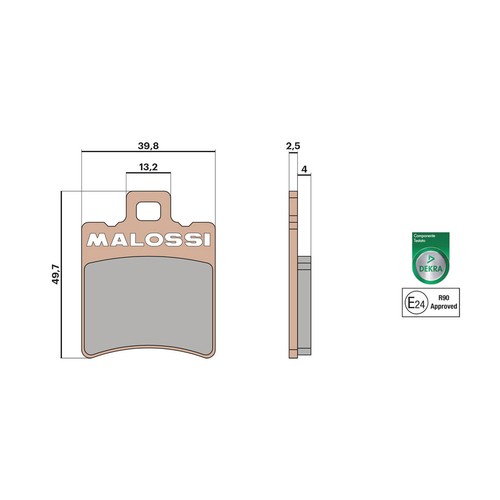 Malossi brake pads - , synt
