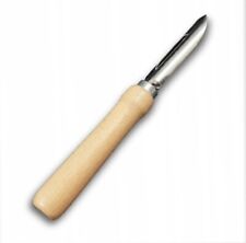 Vegetable and fruit peeler with a wooden handle - peeler scraperc 6 inches