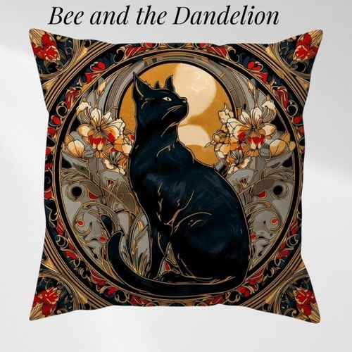 Black cat art - cat, design