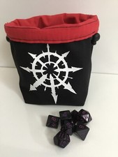 Dice Bag - Chaos - Square - Freestanding - Reversible RPG D&D TCG