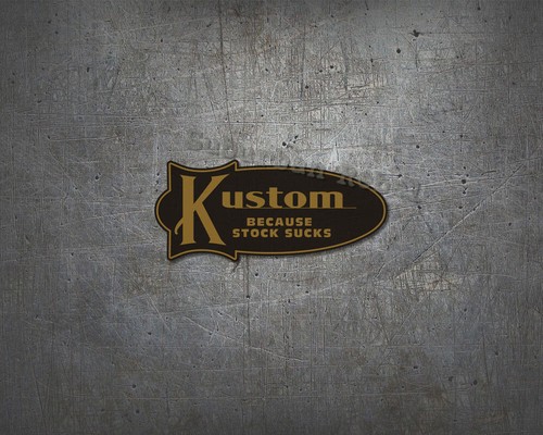 Kustom bomb decal gok - kustom,