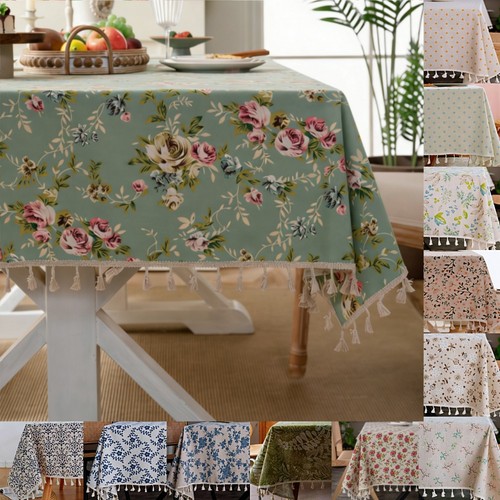 Spring floral cotton linen - floral,