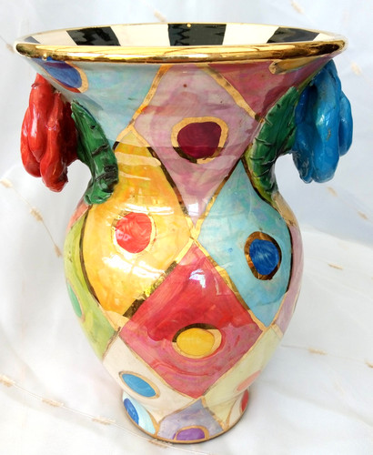 Medium fat diamond vase - diamond,