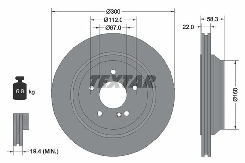 Brake disc for - disc, brabus