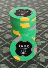 20 Paulson Jack Cincinnati Secondary $25 Poker Chips - Very Near Mint Condition