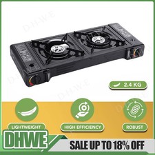 Portable Double Burner Gas