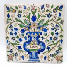 Antique Arts & Crafts Tile In