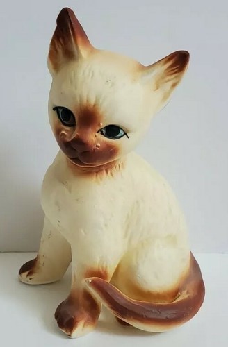 Vintage siamese cat figurine - cat,